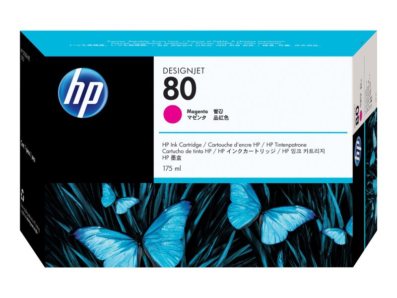 Original HP 80 | C4874A Tinte Magenta ( 2018 )