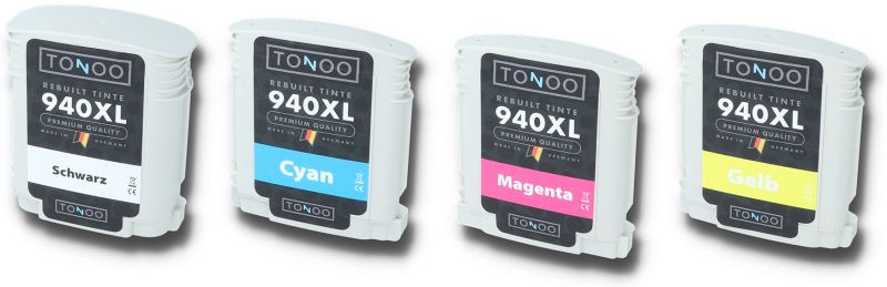 Tonoo® Tinte ersetzt HP C2N93AE | 940XL BK/C/M/Y Spar Set XL