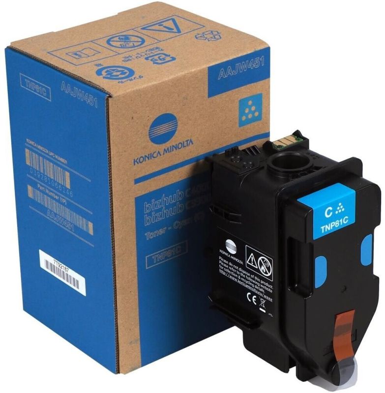 Original Konica Minolta TNP81C | AAJW451 Toner Cyan