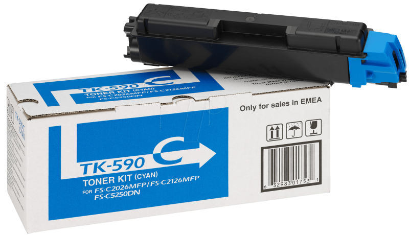 Original Kyocera TK590C Toner Cyan
