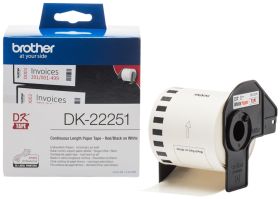 Brother Endlosetikett DK-22251 | 62 mm | Weiß | Papier