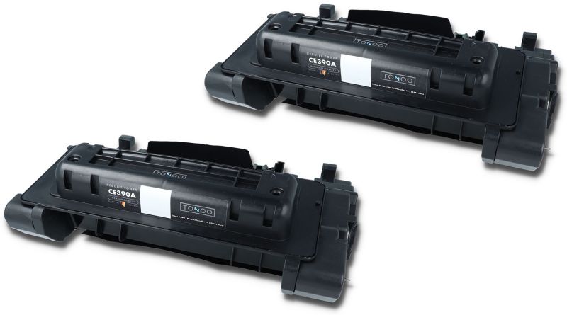 Tonoo® Toner ersetzt HP CE390AD | 90A Schwarz Doppelpack