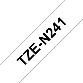 Brother Schriftband TZe-N241 | 18 mm | Schwarz auf Weiß | 8 m