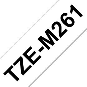 Brother Schriftband TZe-M261 | 36 mm | Schwarz auf Weiß | 8 m