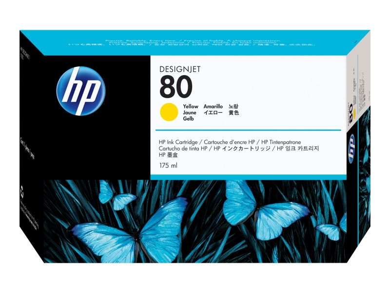 Original HP 80 | C4873A Tinte Gelb ( 2020 )