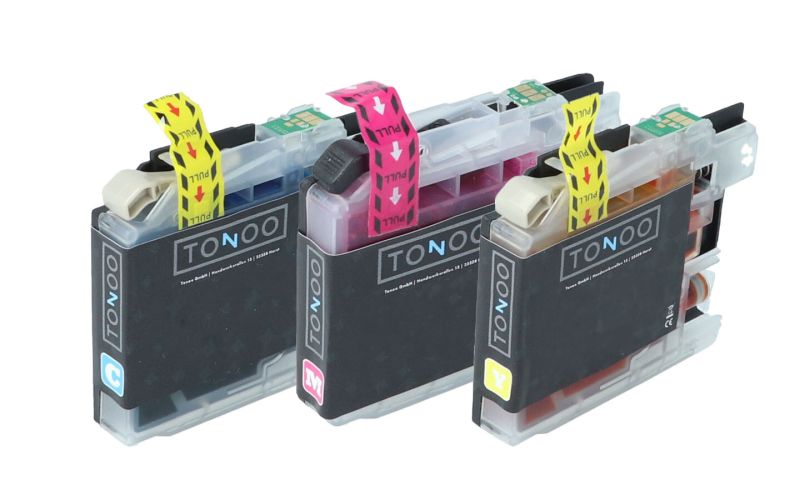 Tonoo® Tinte ersetzt Brother LC125XLRBWBPDR C/M/Y Spar Set XL