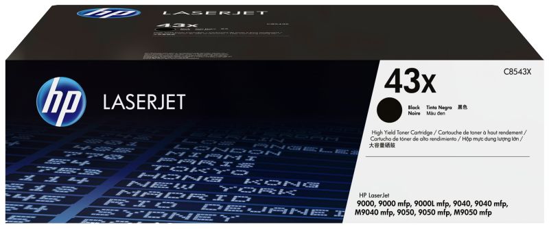 Original HP C8543X | 43X Toner Schwarz XL