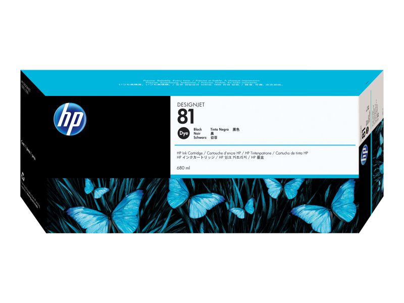 Original HP 81 | C4930A Tinte Schwarz ( 2023 )