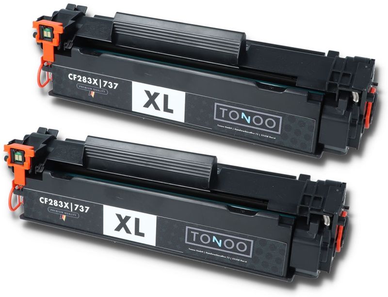 Tonoo® Toner ersetzt HP CF283XD | 83X Schwarz Doppelpack XL