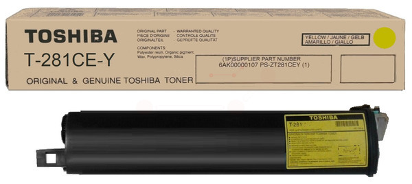 Original Toshiba T-281CE-Y | 6AK00000107 Toner Gelb