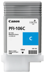 Original Canon PFI106C | 6622B001 Tinte Cyan