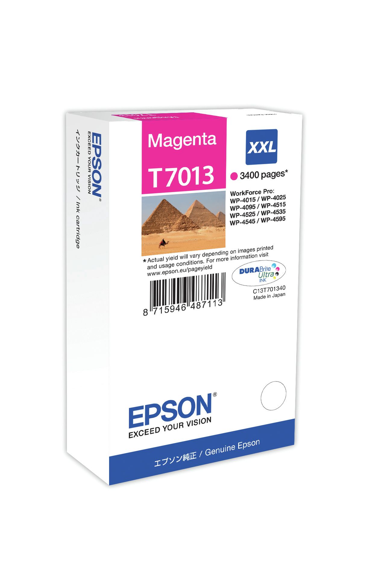Original Epson T7013 | C13T70134010 Tinte Magenta XXL