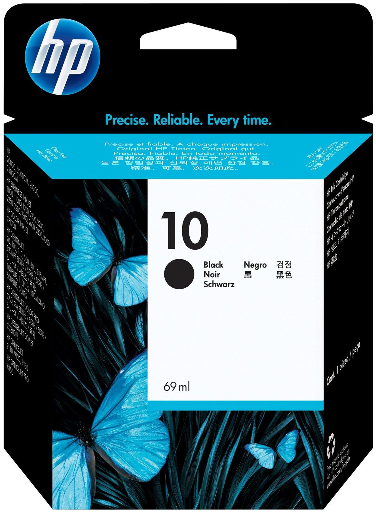 Original HP 10 | C4844A Tinte Schwarz ( 2023 )
