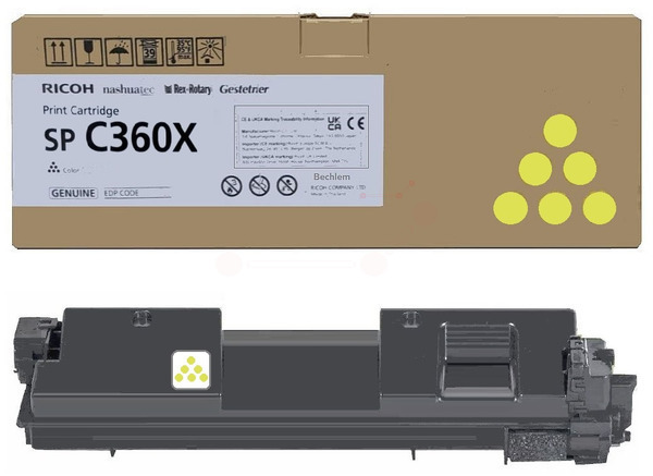 Original Ricoh 408253 Toner Gelb XXL