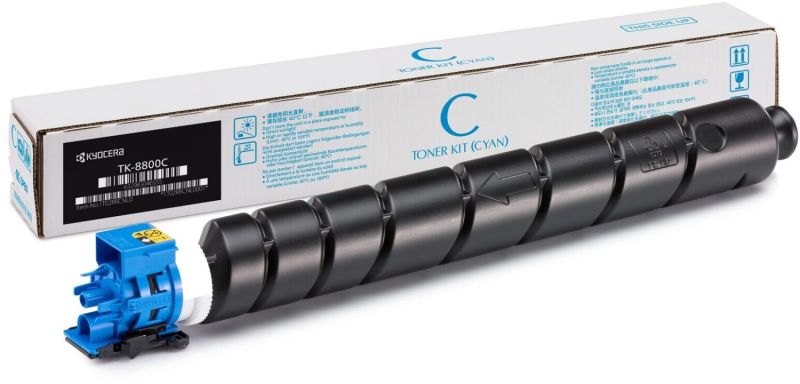 Original Kyocera TK8800C | 1T02RRCNL0 Toner Cyan