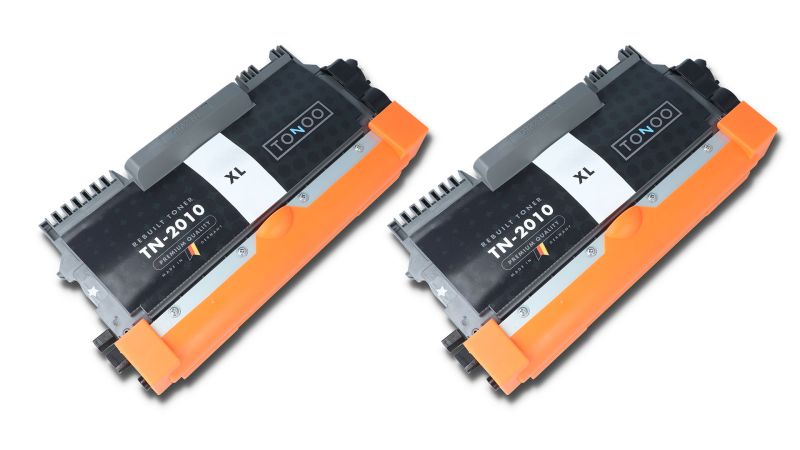 Tonoo® Toner ersetzt Brother TN2010 Schwarz Doppelpack XL