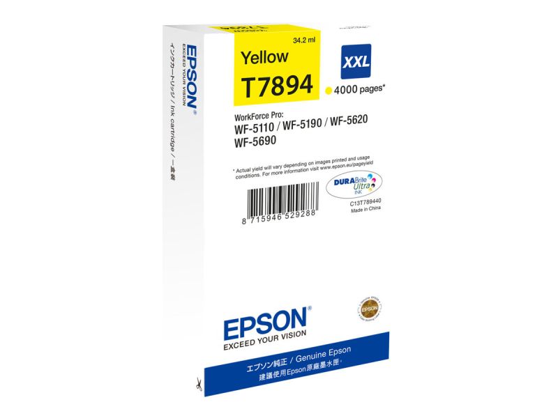 Original Epson 79XXL | T7894XXL | C13T789440 Tinte Gelb XXL ( 2024 )