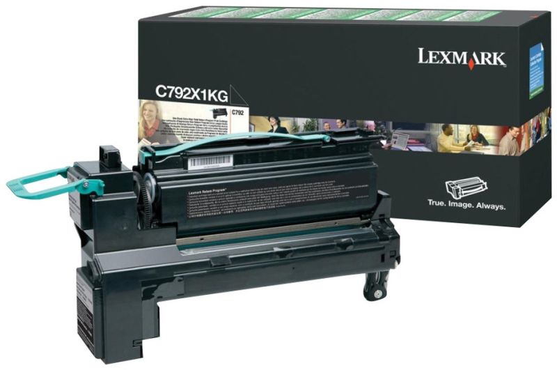 Original Lexmark C792X1KG Toner Schwarz XL