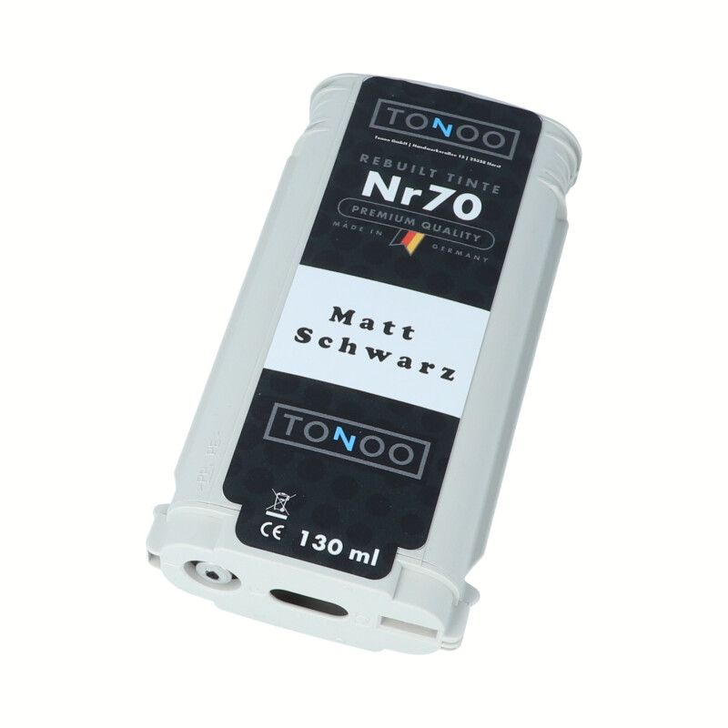 Tonoo® Tinte ersetzt HP 70 | C9448A Matt Schwarz