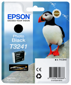 Original Epson T3241 | C13T32414010 Tinte Foto Schwarz
