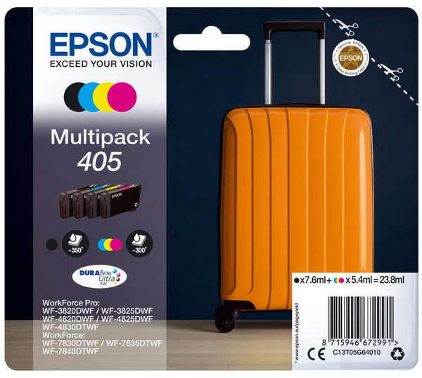 Original Epson 405 | C13T05G64010 Tinte 4er-Set
