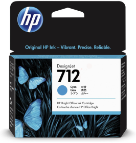 Original HP 712 | 3ED67A Tinte Cyan