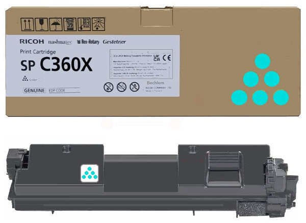 Original Ricoh 408251 Toner Cyan XXL