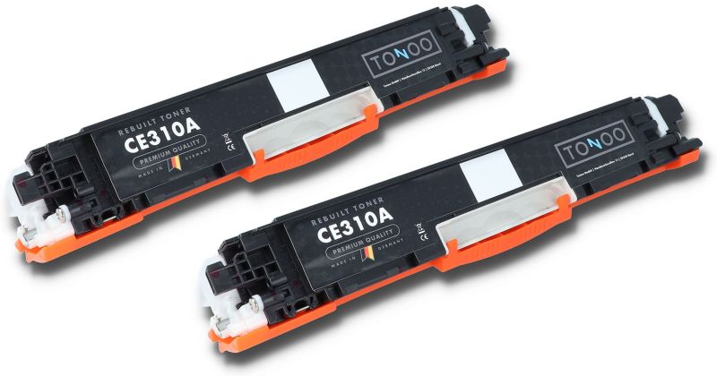 Tonoo® Toner ersetzt HP 126A | CE310AD Schwarz Doppelpack