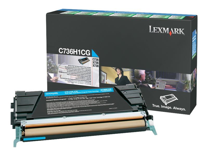 Original Lexmark C736H1CG Toner Cyan XL
